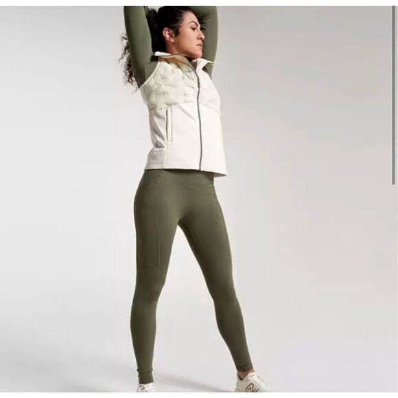 Calia Cold Weather Tight Dark Olive Green Leggings Size XS New - Picture 2 of 8